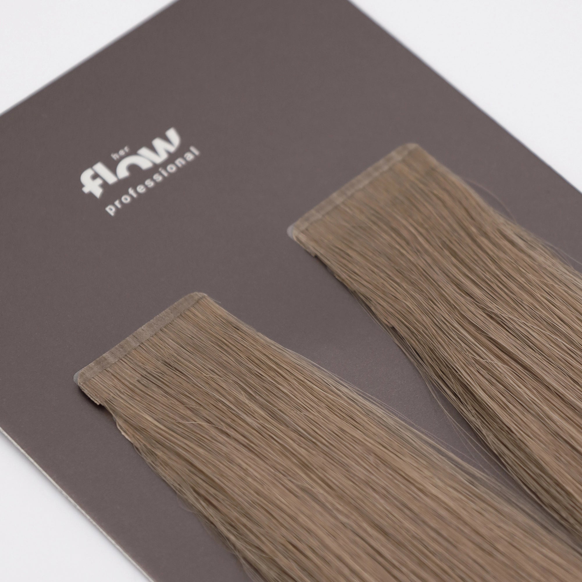 Tape-in human hair extensions Pro Tape 3 cm - grey platinum