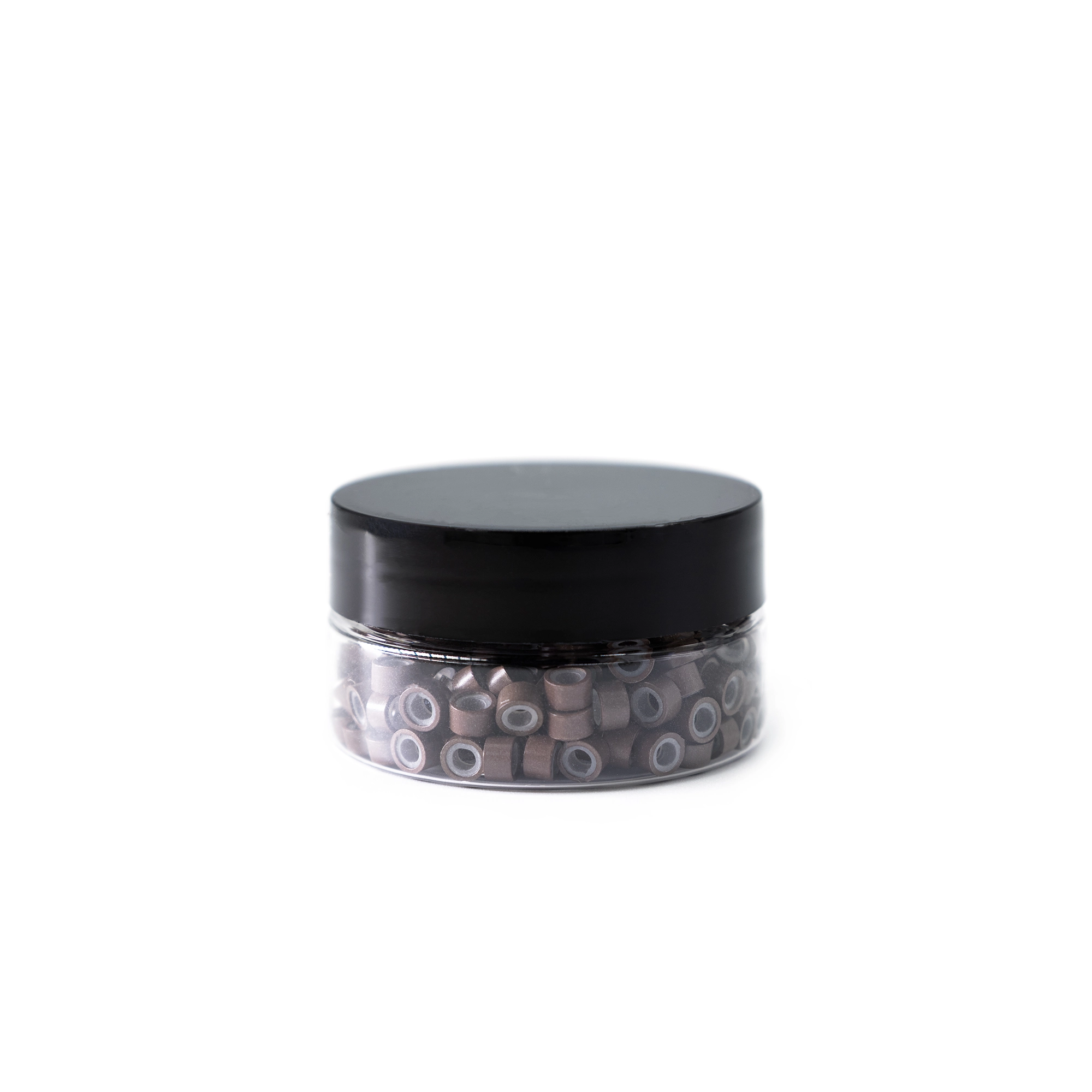 Weft beads 5×3×3 mm - medium brown