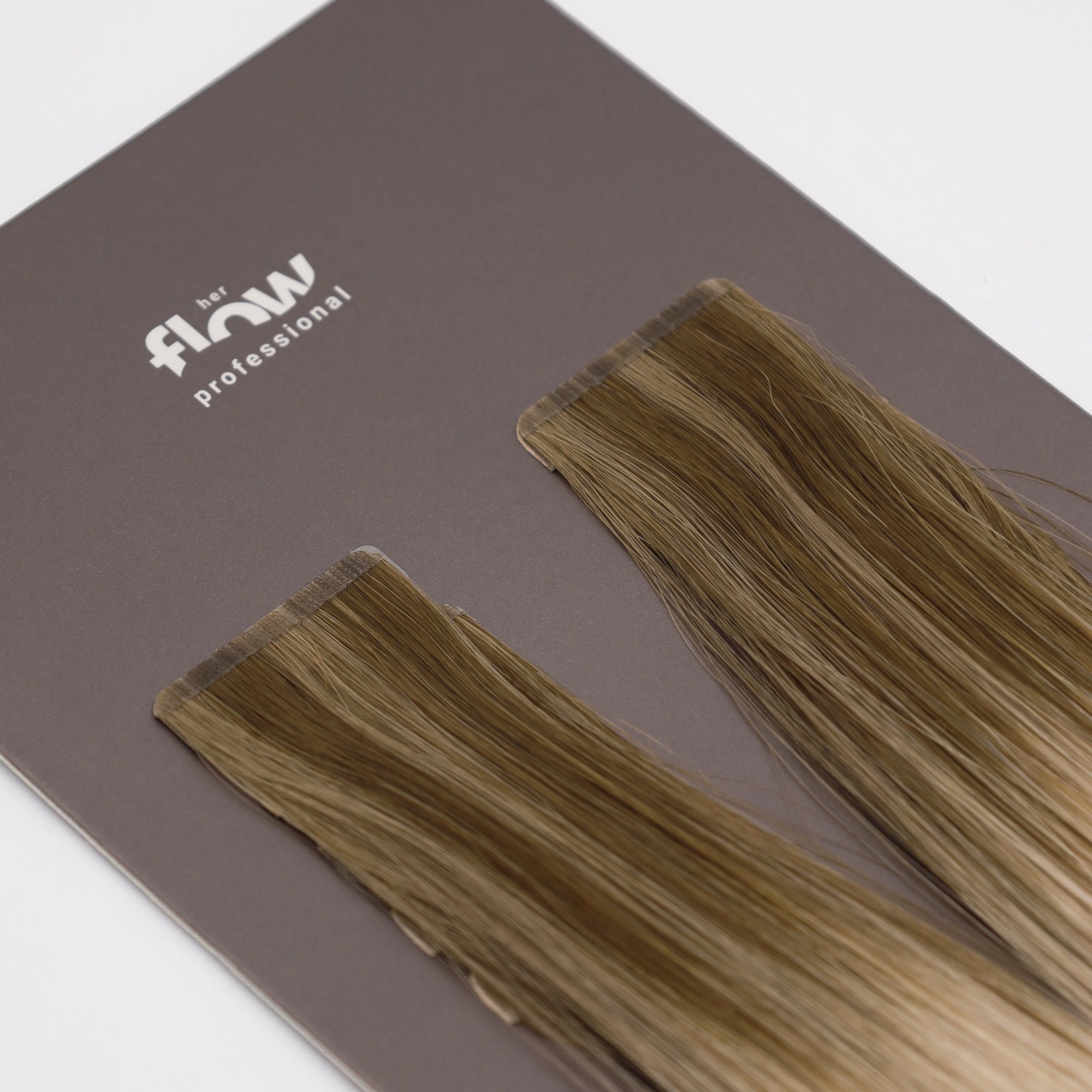 Tape-in human hair extensions Pro Tape 3 cm - rooted blonde balayage