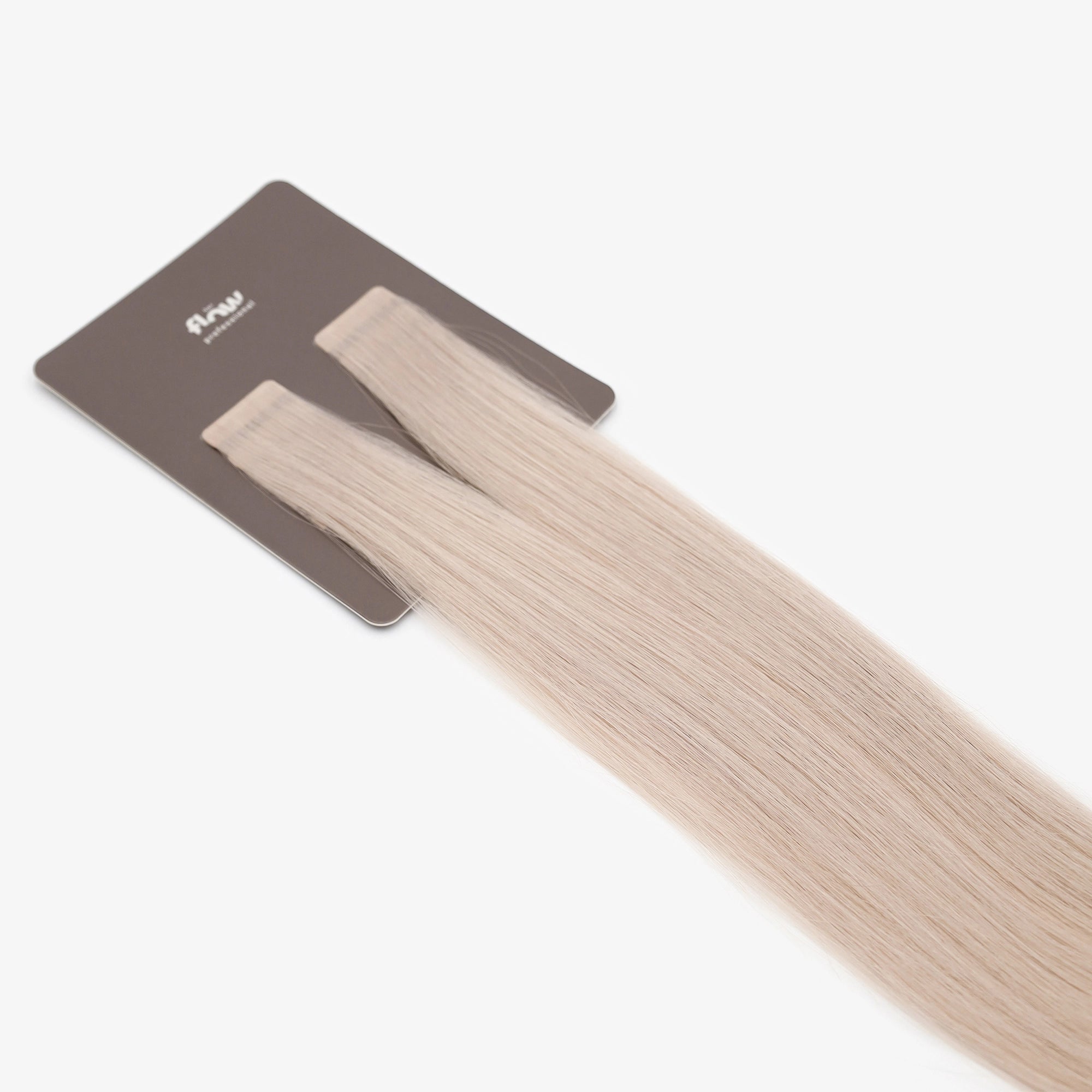 Tape-in human hair extensions Pro Tape 3 cm - silver