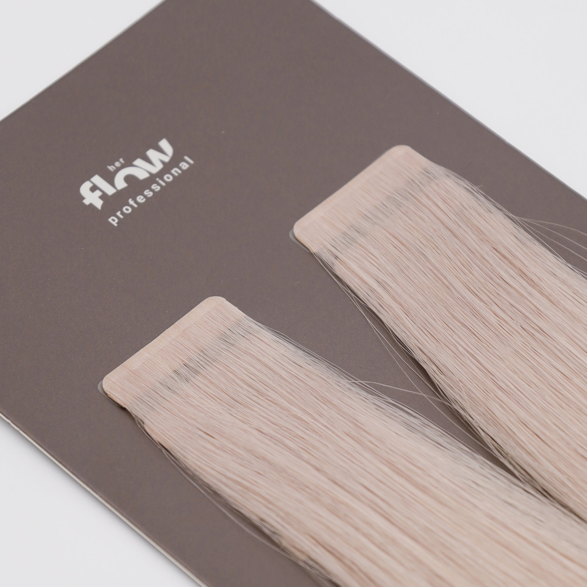 Tape-in human hair extensions Pro Tape 3 cm - silver