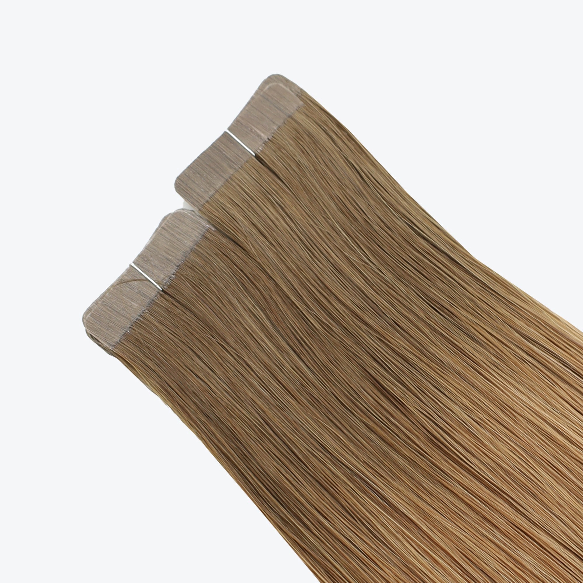 Tape-in human hair extensions Standard Tape 3 cm - rooted brown