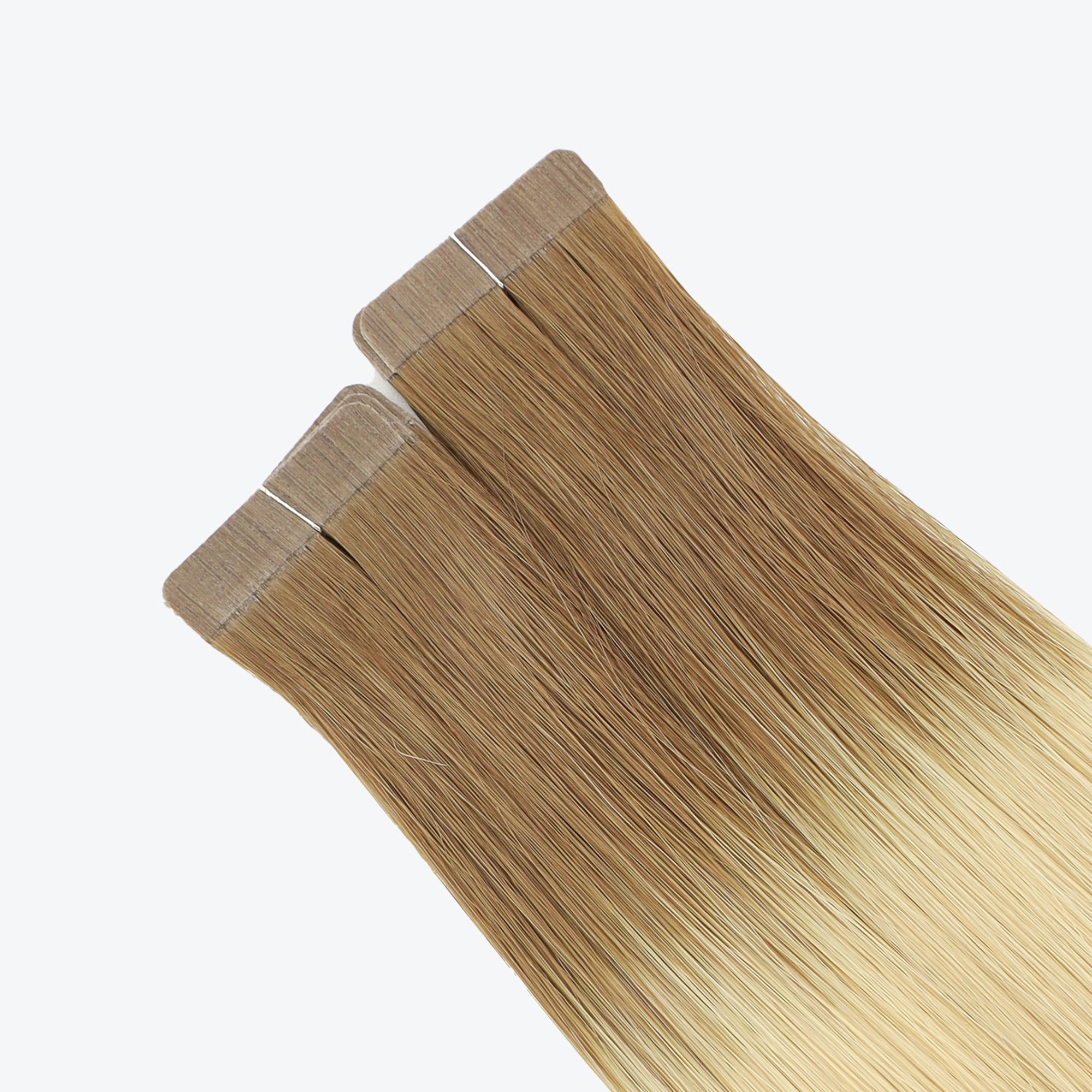 Tape-in human hair extensions Standard Tape 3 cm - rooted blonde