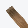 Tape-in human hair extensions Plus Tape 3 cm - rooted brown