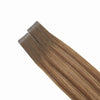 Tape-in human hair extensions Standard Tape 3 cm - rooted brown balayage