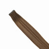 Weft human hair extensions - rooted brown balayage